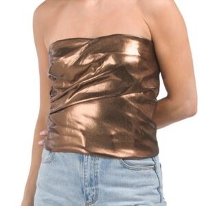 Nwt-Zara-Metallic Corset Top-M